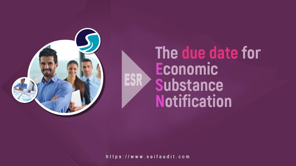 The due date for Economic Substance Notification